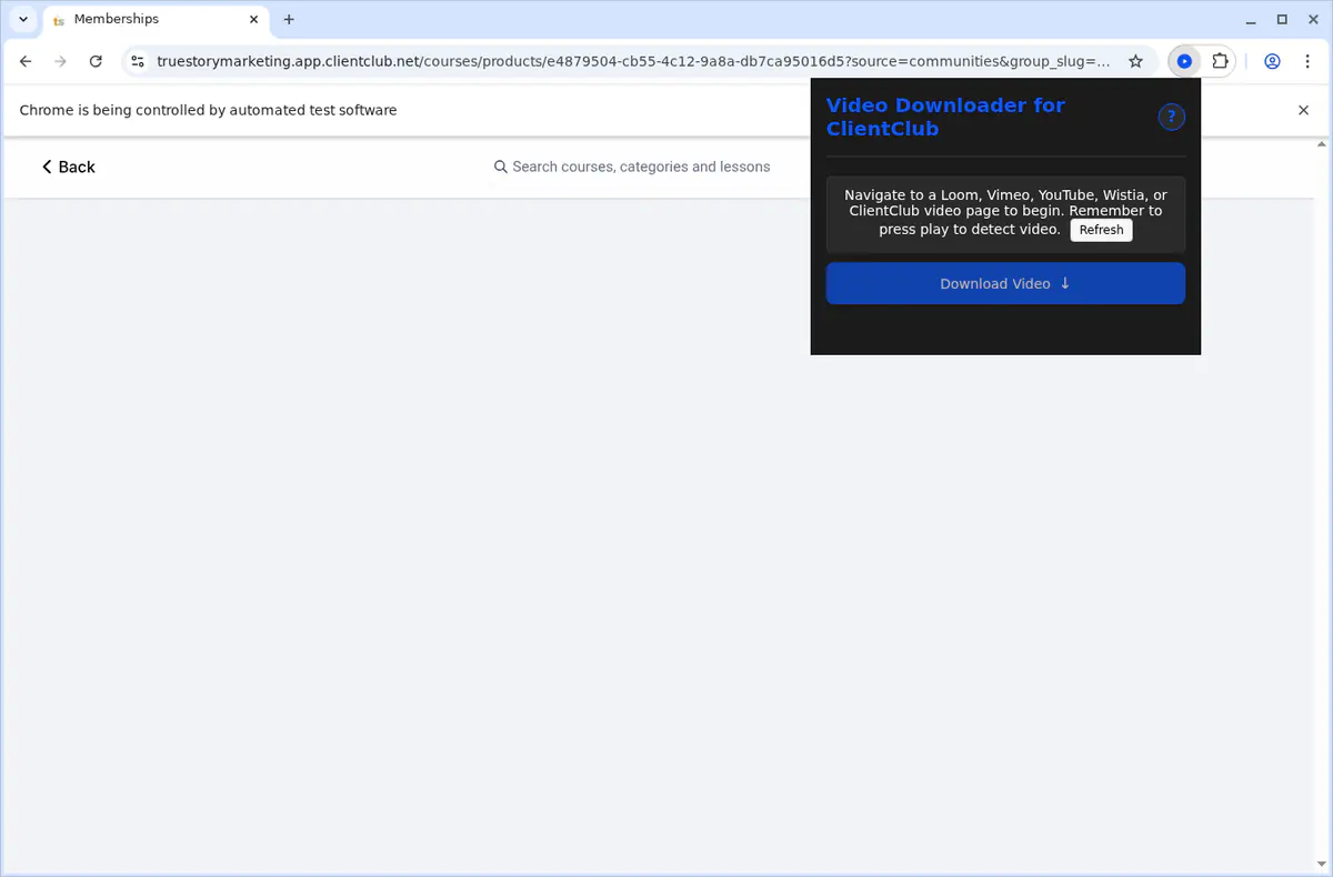 Clientclub Video Downloader screenshot 4