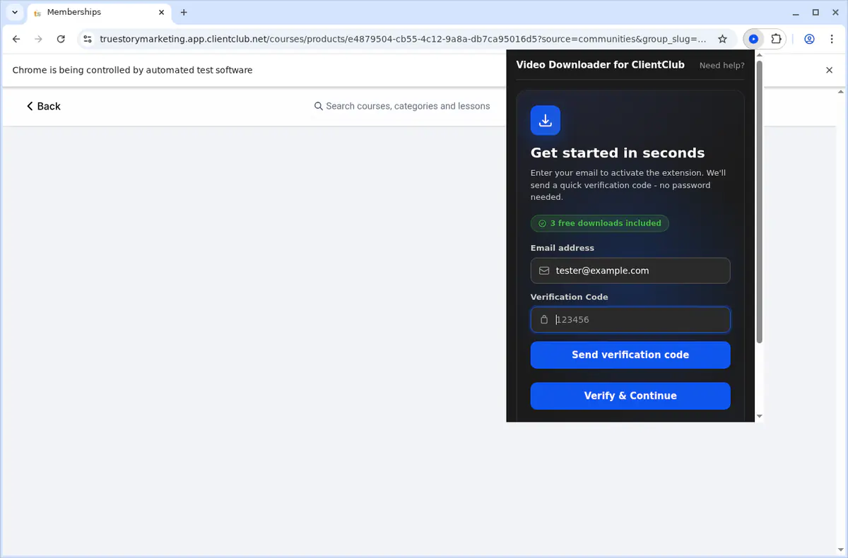 Clientclub Video Downloader screenshot 5