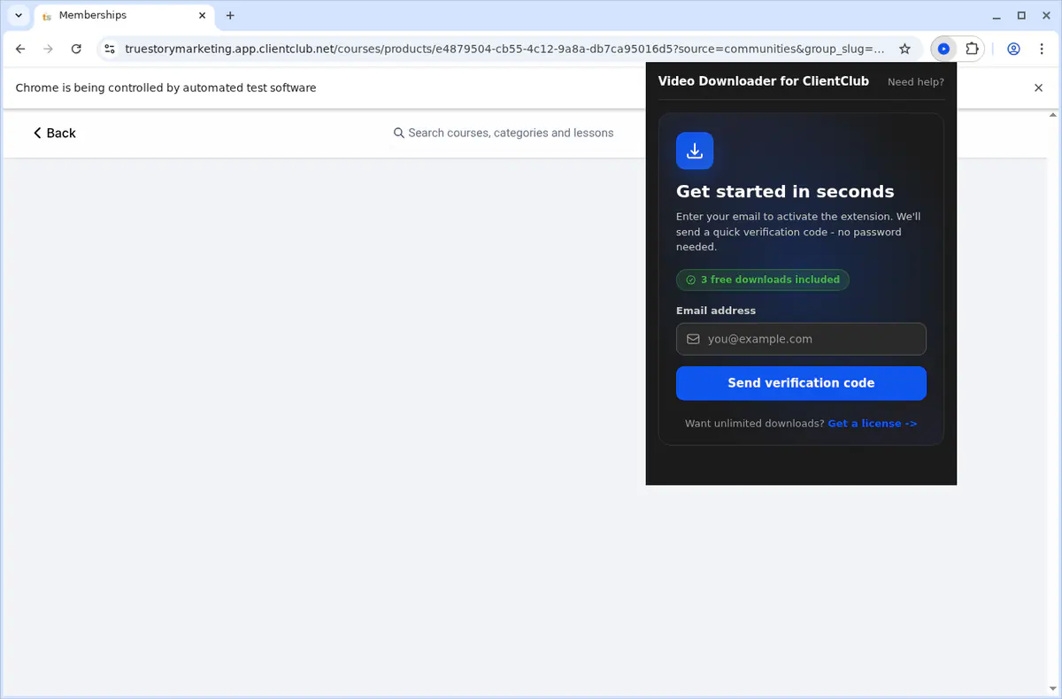 Clientclub Video Downloader screenshot 6